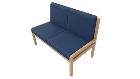 Banquette Noé 2 places sans accoudoirs